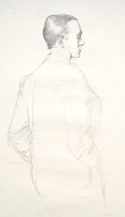 Max Beerbohm, 1898. af William Rothenstein
