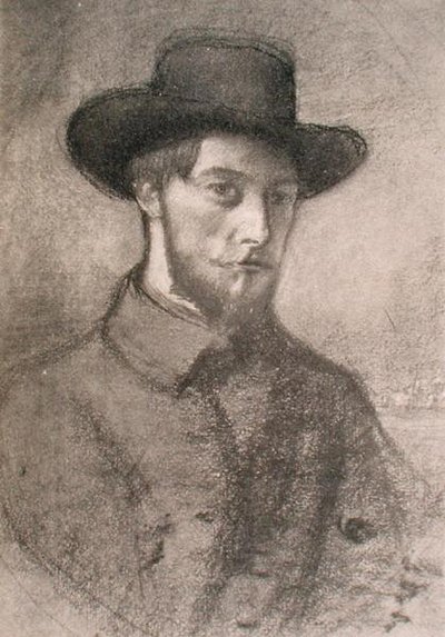 Portræt af Augustus John (1879-1961) (litho) af William Rothenstein