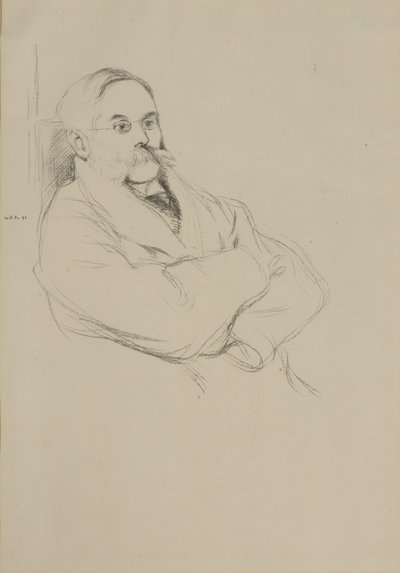 Portræt af Moritz Rothenstein af William Rothenstein