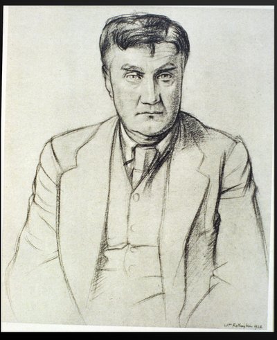 Portræt af Ralph Vaughan Williams (1872-1958) af William Rothenstein