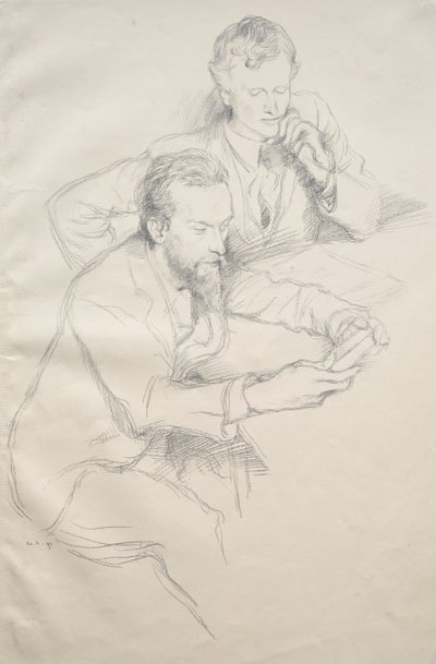 Ricketts og Shannon af William Rothenstein