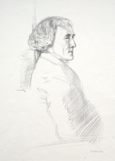 Sir Henry Irving, 1898. af William Rothenstein