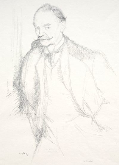 Thomas Hardy, 1897. af William Rothenstein