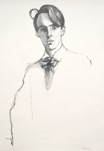 William Butler Yeats, 1898. af William Rothenstein