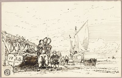 Havnescene af William Roxby Beverley