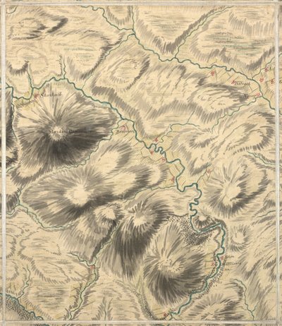 Dalnawhinny, Roy Military Survey of Scotland af William Roy