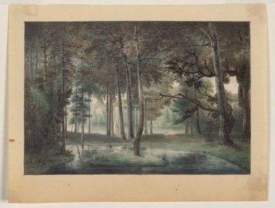 Udsigt fra kunstnerens ejendom, Springland, eller det elysiske lysthus af William Russell Birch