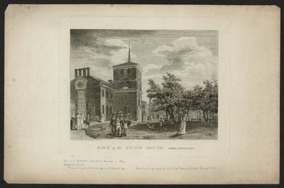 Back of the State House, Philadelphia af William Russell Birch