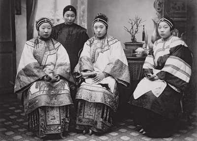 Kinesiske kvinder, ca. 1880 (albumin print) af William Saunders