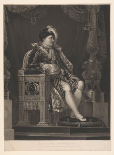 Portret af Napoleon Bonaparte Napoleon Buonaparte (titel på objekt) af William Say