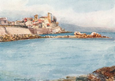 Antibes fra vest (farvelitografi) af William Scott