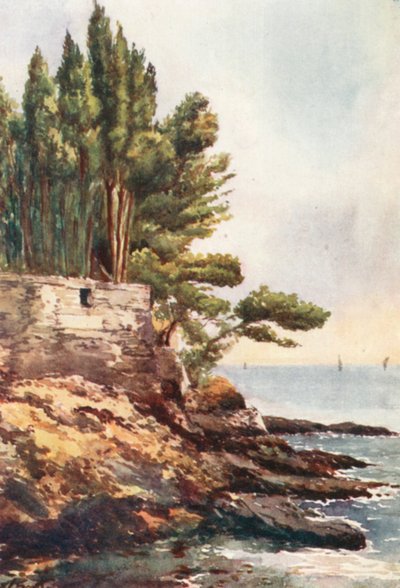 Capo Lungo, Nervi (farvelitografi) af William Scott