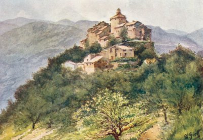 La Roquette, i Var-dalen (farvelitografi) af William Scott