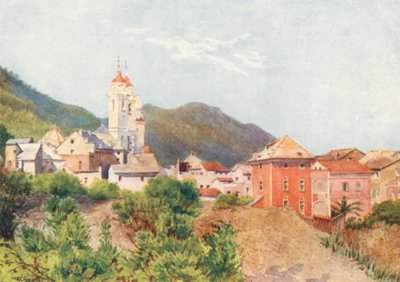 Laigueglia, nær Alassio (farvelitografi) af William Scott