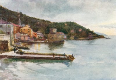 Rapallo (farvelitografi) af William Scott