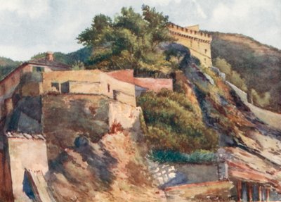 Det gamle slot, Levanto (farvelitografi) af William Scott
