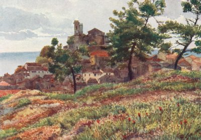 Den gamle bydel, Cannes (farvelitografi) af William Scott