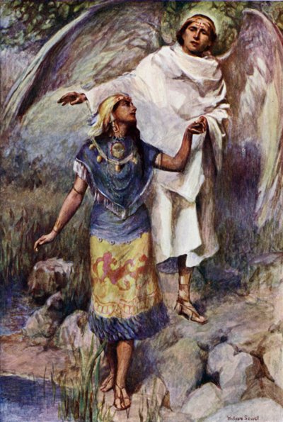 De gamle guder besejret, en prinsesse af det gamle Mexico bliver vist, at en ny tro kommer af William Sewell