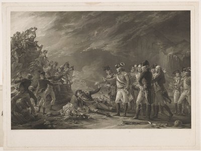 Sortien, lavet af Garnisonen i Gibraltar om morgenen den 27. november 1781. af William Sharp