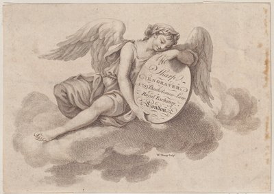 Handelskort til William Sharp, gravør, 1700-tallet. af William Sharp