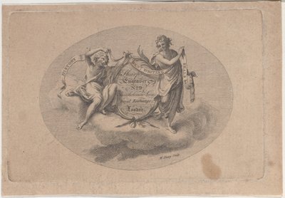 Byttekort til William Sharp, gravør, 1800-tallet. af William Sharp