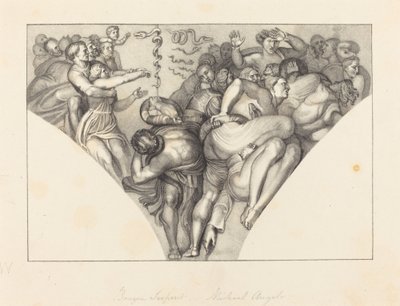 Brazen Serpent, fra Michael Angelo af William Sharp after John Flaxman