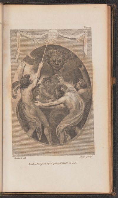Illustration til Canto I af William Sharp after Thomas Stothard