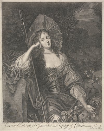 Barbara hertuginde af Cleaveland som hyrdinde af William Sherwin