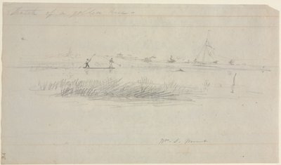 Eel Spearing ved Setauket, Long Island, New York af William Sidney Mount