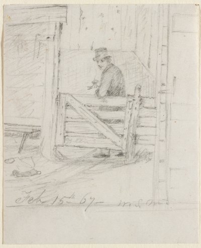 Hviler på hegnet af William Sidney Mount