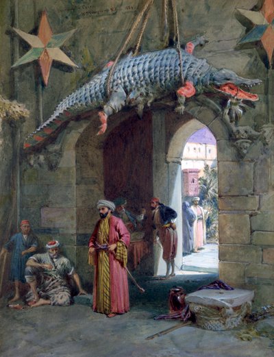 En døråbning i Kairo, 1884 af William Crimea Simpson