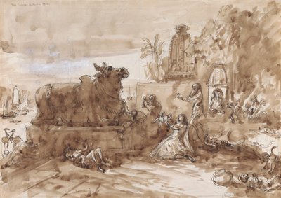 Hungersnød i Indien af William Simpson