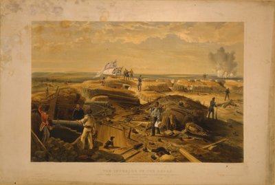 Det indre af Redan taget fra dens venstre ansigt, 1855 af William Crimea Simpson