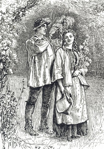 Gravering, der forestiller majdronningens kroning af William Small