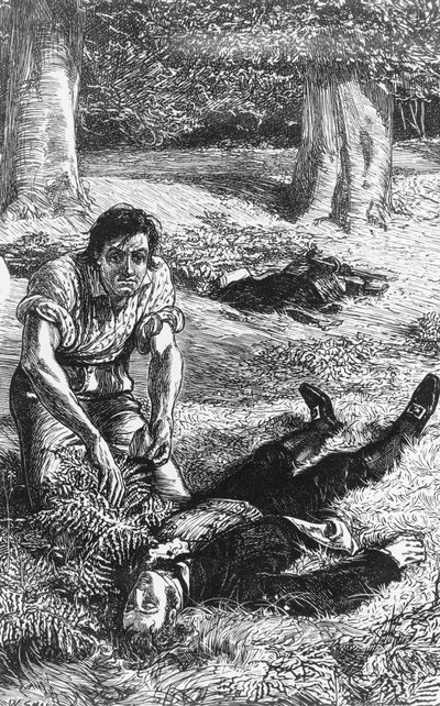 Illustration til Adam Bede, roman af George Eliot (1819-1880), gravering af William Small