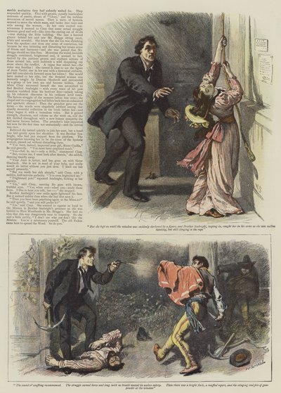 Illustration til An Episode of West Woodlands, af Bret Harte (chromolitho) af William Small