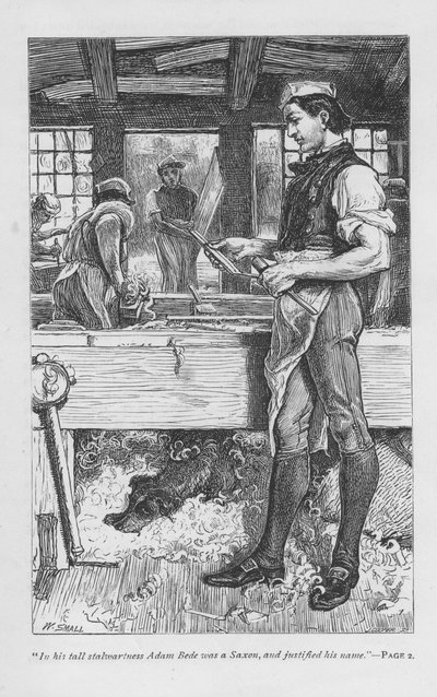 Scene fra Adam Bede af George Eliot, c1885 af William Small