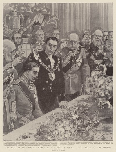 Banketten til Lord Kitchener i Mansion House, The Health of the Sirdar af William Small