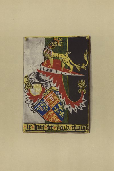 Sir Edmond Plantagenet af Langley, jarl af Cambridge og hertug af York, 1361-1402 (chromolitho) af William St John Hope