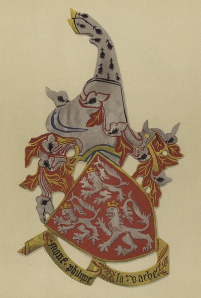 Sir Philip de la Vache, 1399-1408 (chromolitho) af William St John Hope