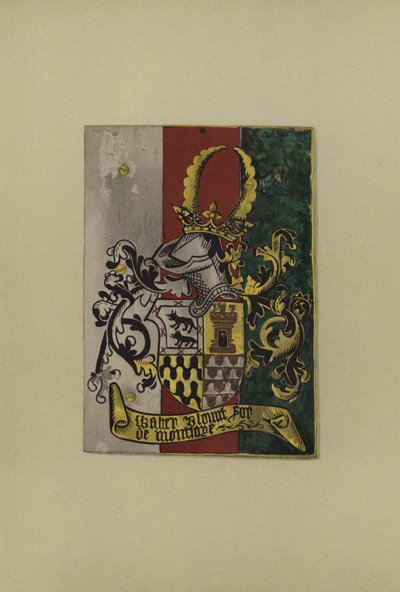 Sir Walter Blount, lord Mountjoy, 1472-1474 (chromolitho) af William St John Hope