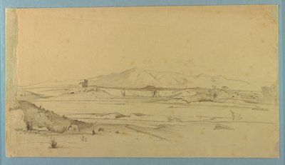 Studie af landskab af William Stanley Haseltine