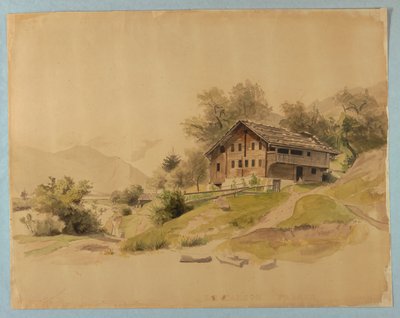 Studie af landskab af William Stanley Haseltine