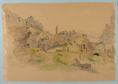Studie af landskab af William Stanley Haseltine