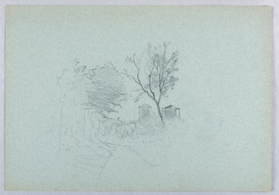 Studie af landskab af William Stanley Haseltine