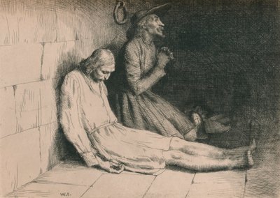 Christian and Hopeful in the Dungeon, c1916 af William Strang