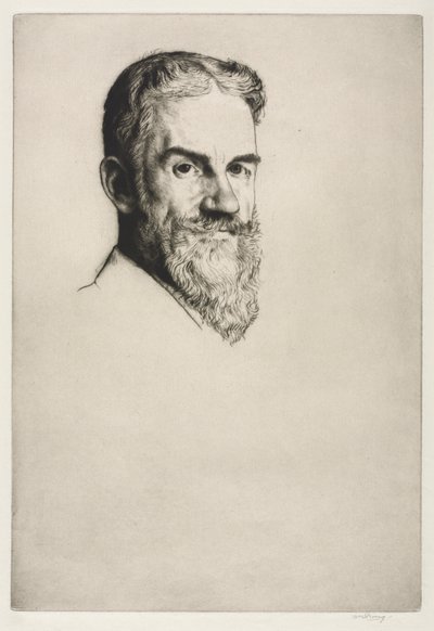 George Bernard Shaw, 1907. af William Strang