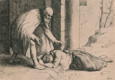 Mercy Swoons Before the Gate, c1916 af William Strang