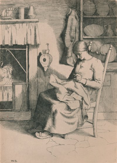 Barmhjertighed ved hendes arbejde, c1916 af William Strang