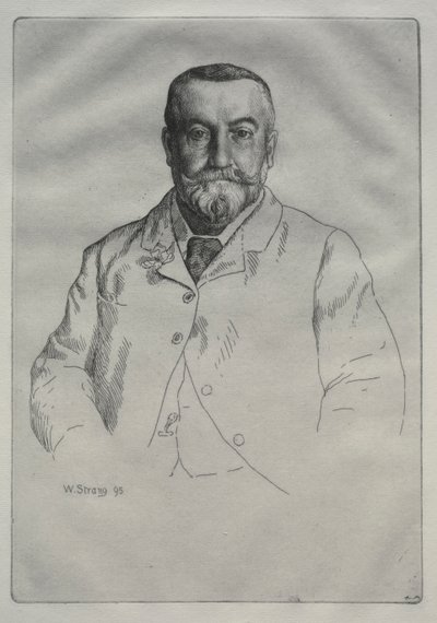 Portræt af H. Cock af William Strang